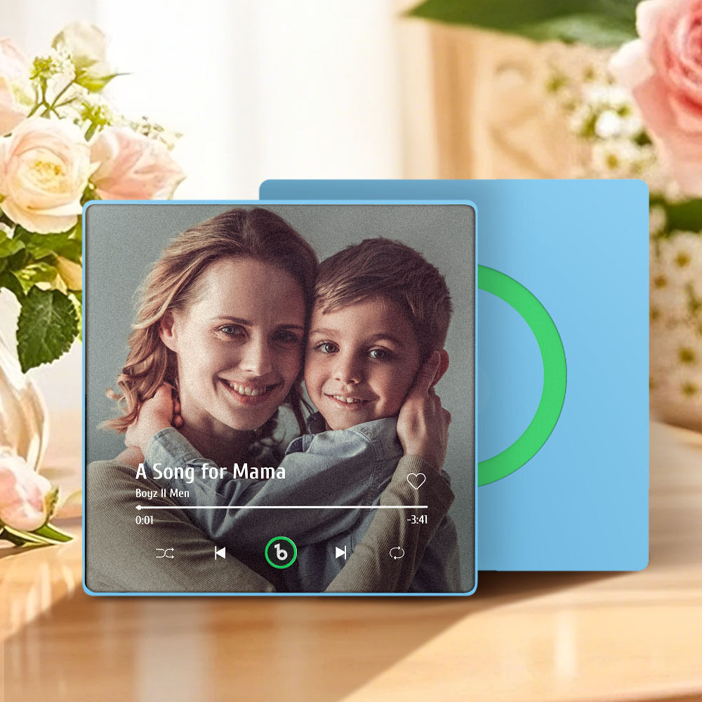 Aimant De Réfrigérateur Personnalisé Avec Musique Et Photo, Cadeau Pour La Fête Des Mères - Fridgebeatsfr