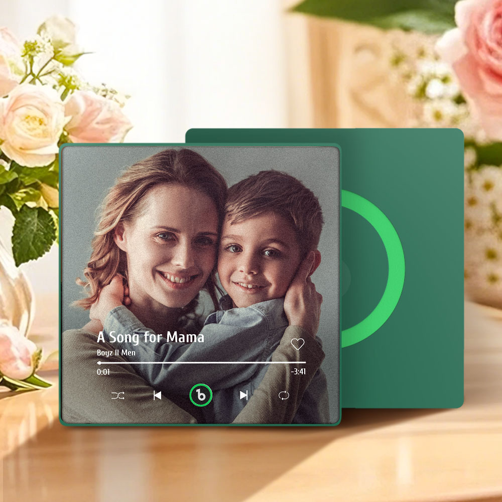 Aimant De Réfrigérateur Personnalisé Avec Musique Et Photo, Cadeau Pour La Fête Des Mères - Fridgebeatsfr