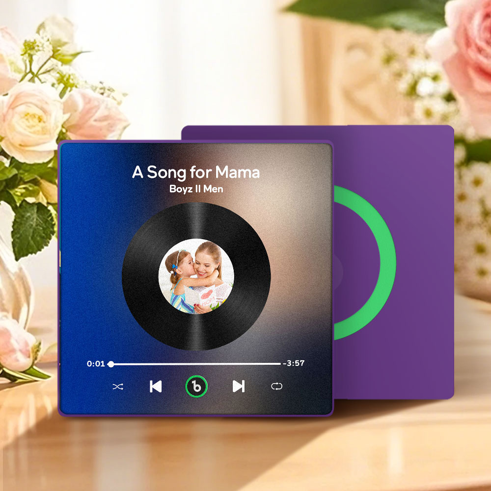 Aimants De Réfrigérateur Personnalisés, Musique Et Photo, Cadeaux De Fête Des Mères Pour Maman - Fridgebeatsfr