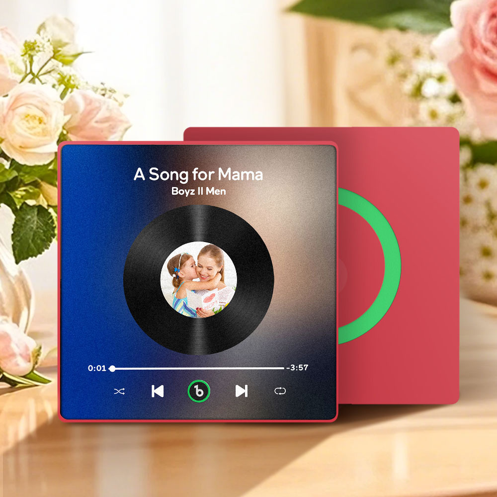 Aimants De Réfrigérateur Personnalisés, Musique Et Photo, Cadeaux De Fête Des Mères Pour Maman - Fridgebeatsfr