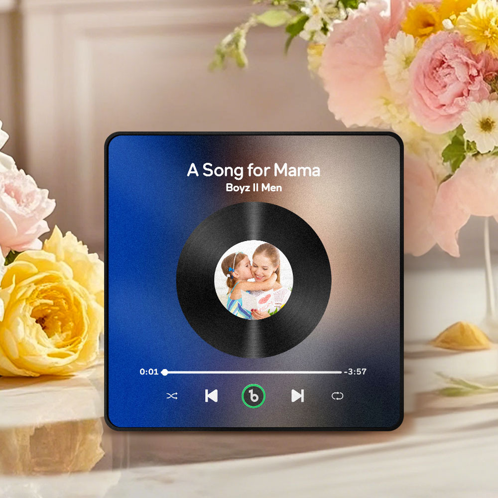 Aimants De Réfrigérateur Personnalisés, Musique Et Photo, Cadeaux De Fête Des Mères Pour Maman - Fridgebeatsfr