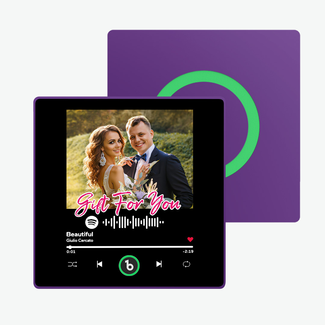 L'aimant De Réfrigérateur Spotify Music & Photo Personnalisé Prend En Charge La Connectivité Bluetooth