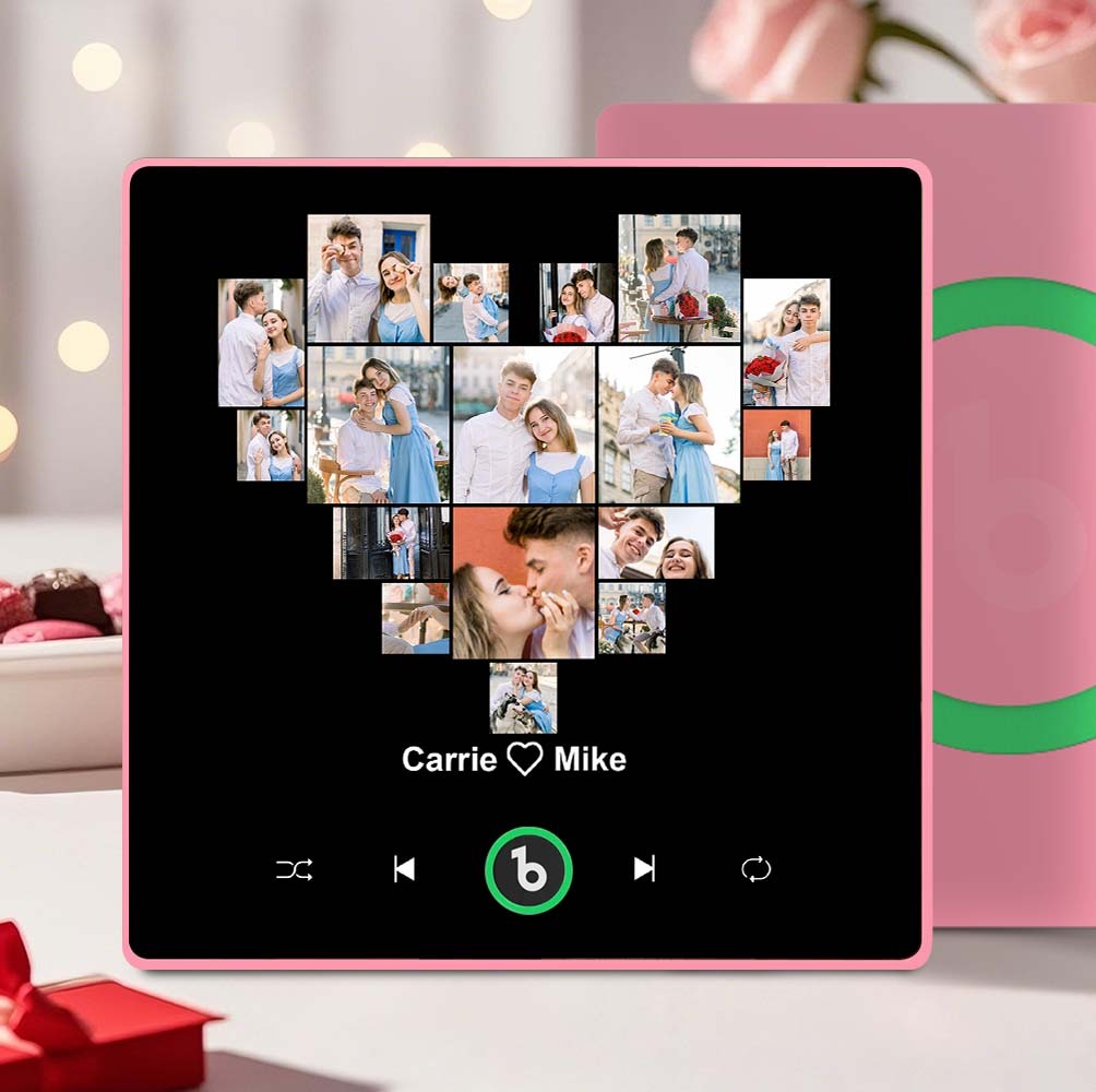 Aimant De Réfrigérateur Personnalisé Avec Musique Et Photo Aimant De Réfrigérateur Personnalisé En Forme De Cœur Pour La Saint-valentin