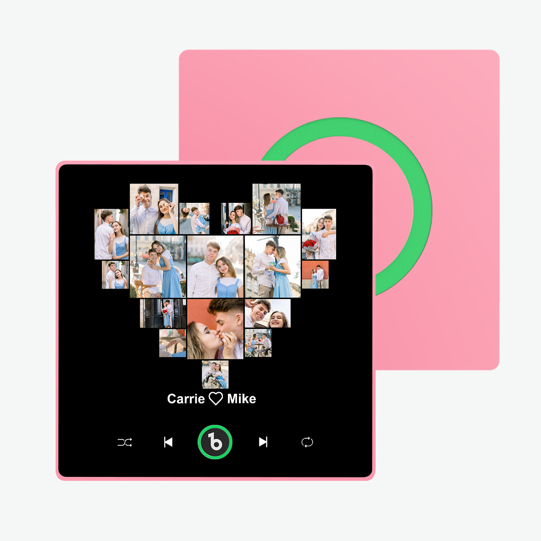 Aimant De Réfrigérateur Personnalisé Avec Musique Et Photo Aimant De Réfrigérateur Personnalisé En Forme De Cœur Pour La Saint-valentin