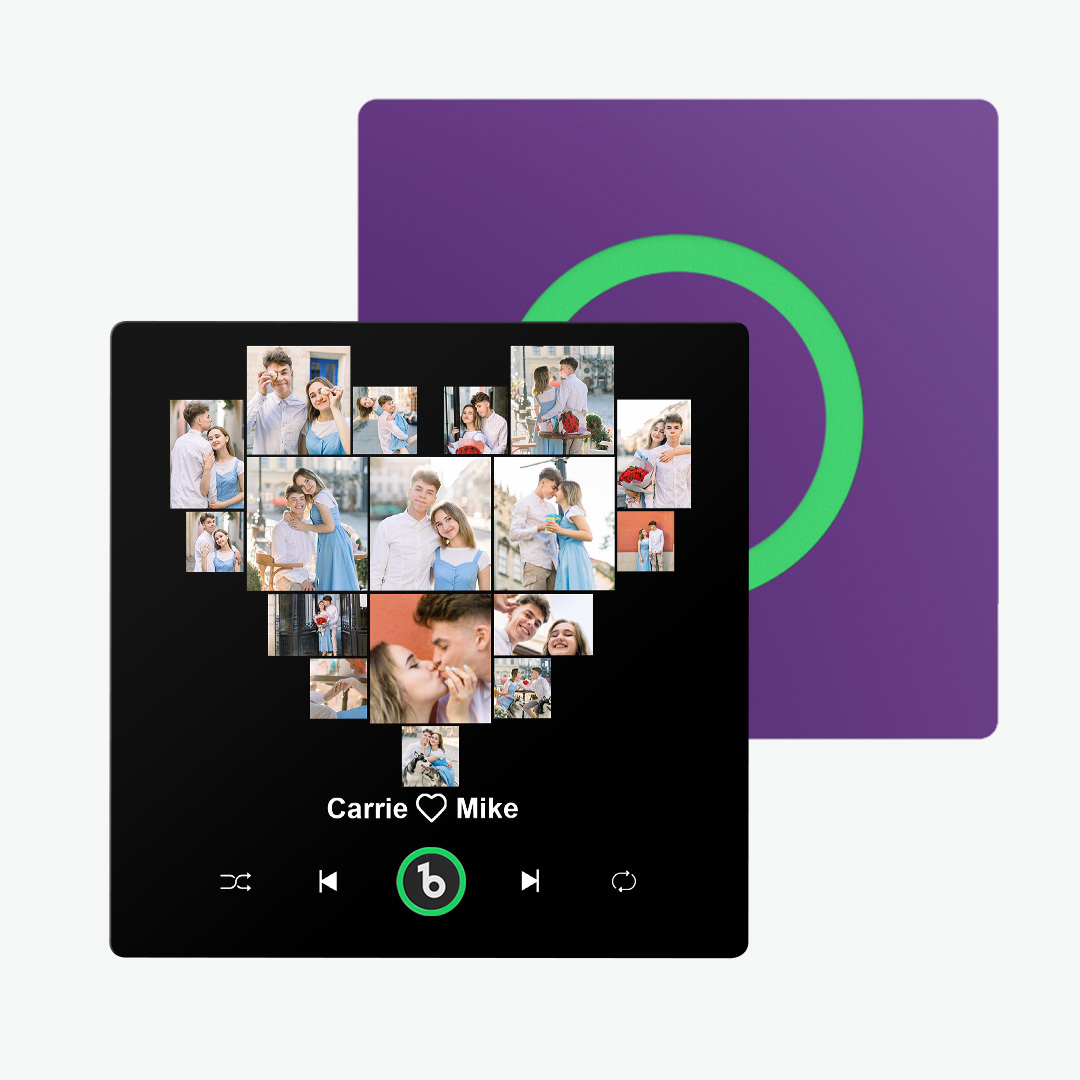 Aimant De Réfrigérateur Personnalisé Avec Musique Et Photo Aimant De Réfrigérateur Personnalisé En Forme De Cœur Pour La Saint-valentin