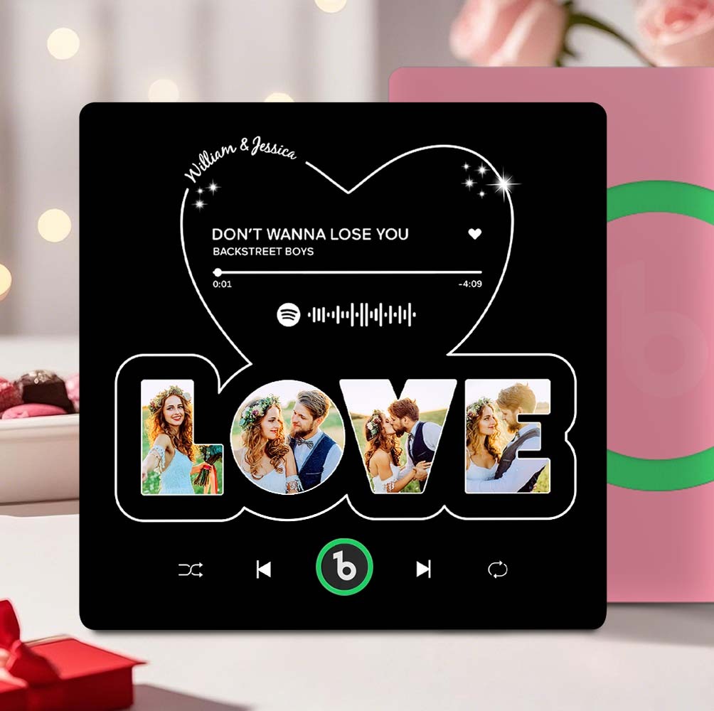 Aimants De Réfrigérateur Photo Et Musique Personnalisés Aimants De Réfrigérateur D'amour Personnalisés Cadeau Parfait Pour La Saint-valentin