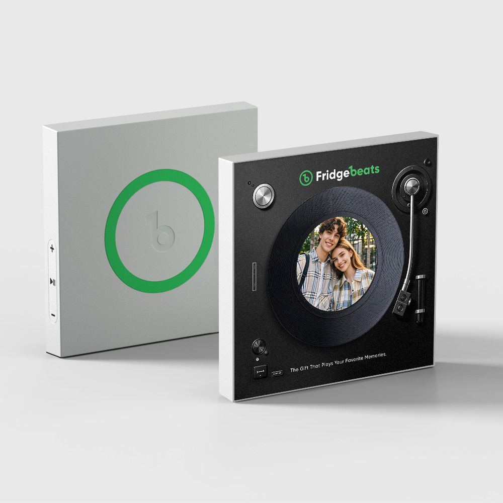 L'aimant De Réfrigérateur De Musique Et De Photo Personnalisé Prend En Charge La Personnalisation De 1 À 6 Vinyles - Fridgebeatsfr