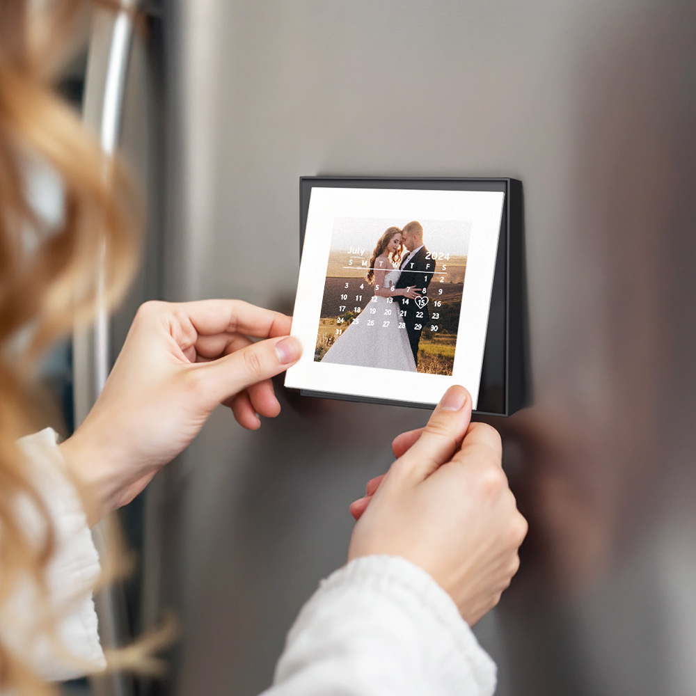 Calendrier Musical Personnalisé Et Cadre Photo Aimanté Pour Réfrigérateur, Cadeaux D'anniversaire - Fridgebeatsfr