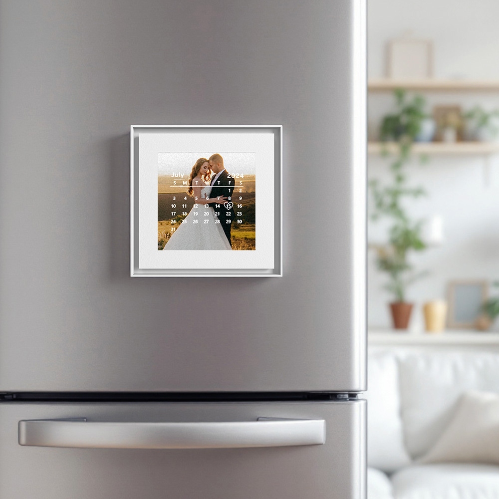 Calendrier Musical Personnalisé Et Cadre Photo Aimanté Pour Réfrigérateur, Cadeaux D'anniversaire - Fridgebeatsfr