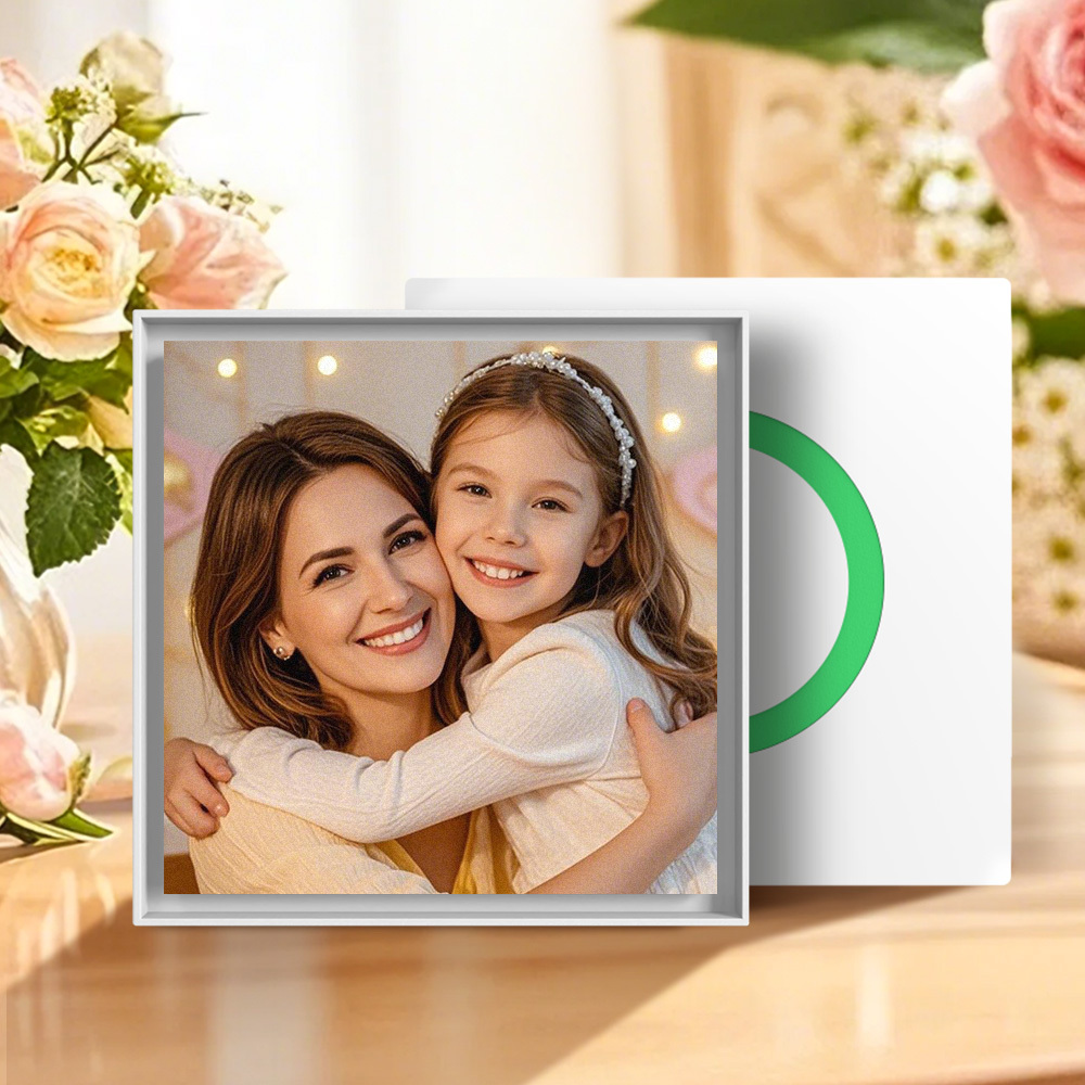 Nouvel Aimant Photo Personnalisé Pour Réfrigérateur (version 5.0) Avec Jusqu'à 6 Chansons. Cadeau De Fête Des Mères Pour Maman. - Fridgebeatsfr