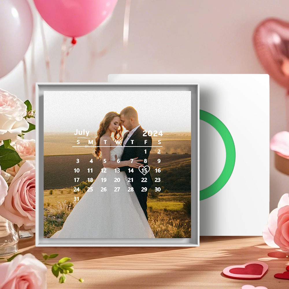 Calendrier Musical Personnalisé Et Cadre Photo Aimanté Pour Réfrigérateur, Cadeaux D'anniversaire - Fridgebeatsfr