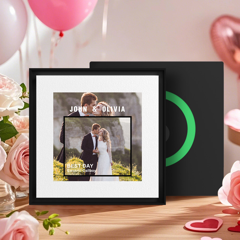 Aimant De Réfrigérateur Musical Personnalisé, Cadre Photo Personnalisé, Possibilité De Personnaliser 1 À 6 Cadres Et Chansons Pouvant Jouer De La Musique, Cadeaux De Mariage Pour Elle - Fridgebeatsfr