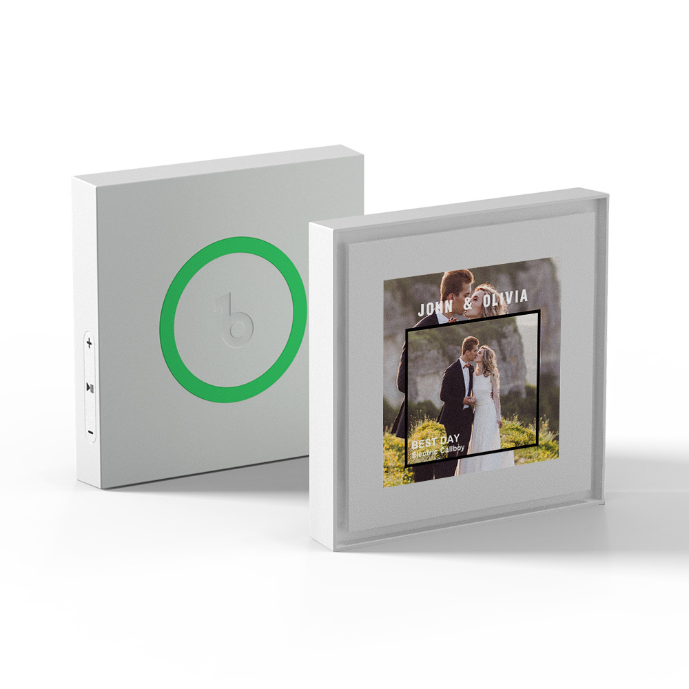 Aimant De Réfrigérateur Musical Personnalisé, Cadre Photo Personnalisé, Possibilité De Personnaliser 1 À 6 Cadres Et Chansons Pouvant Jouer De La Musique, Cadeaux De Mariage Pour Elle - Fridgebeatsfr