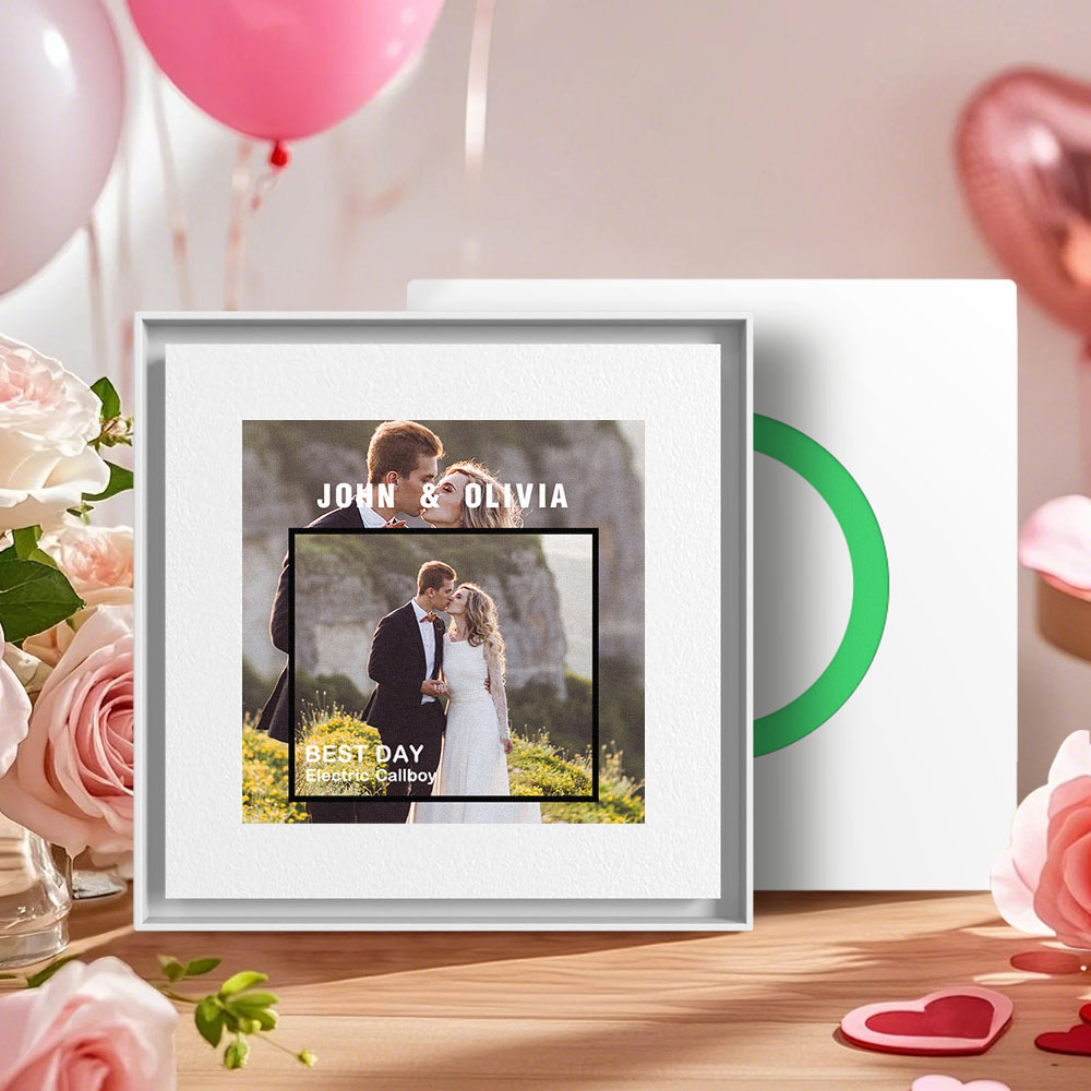 Aimant De Réfrigérateur Musical Personnalisé, Cadre Photo Personnalisé, Possibilité De Personnaliser 1 À 6 Cadres Et Chansons Pouvant Jouer De La Musique, Cadeaux De Mariage Pour Elle - Fridgebeatsfr