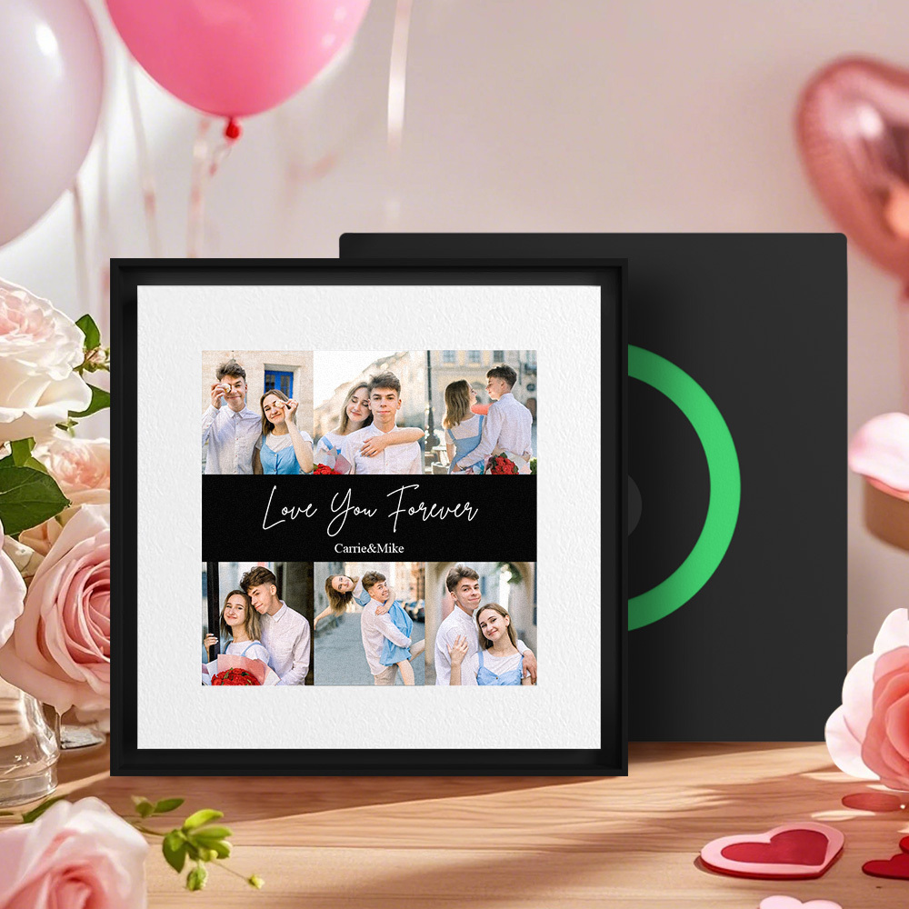 Aimant De Réfrigérateur Personnalisé Avec Musique Et Photos, Personnalisable Avec 1 À 6 Cadres Et Chansons - Fridgebeatsfr