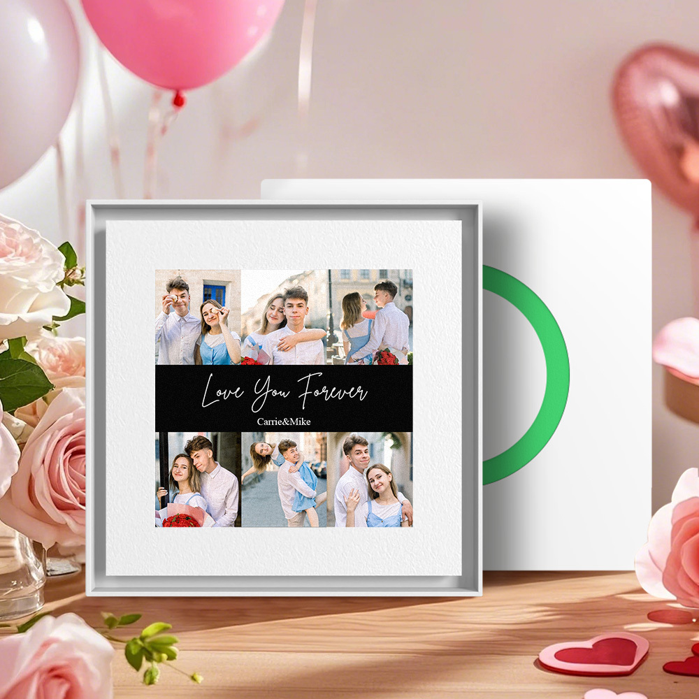 Aimant De Réfrigérateur Personnalisé Avec Musique Et Photos, Personnalisable Avec 1 À 6 Cadres Et Chansons - Fridgebeatsfr