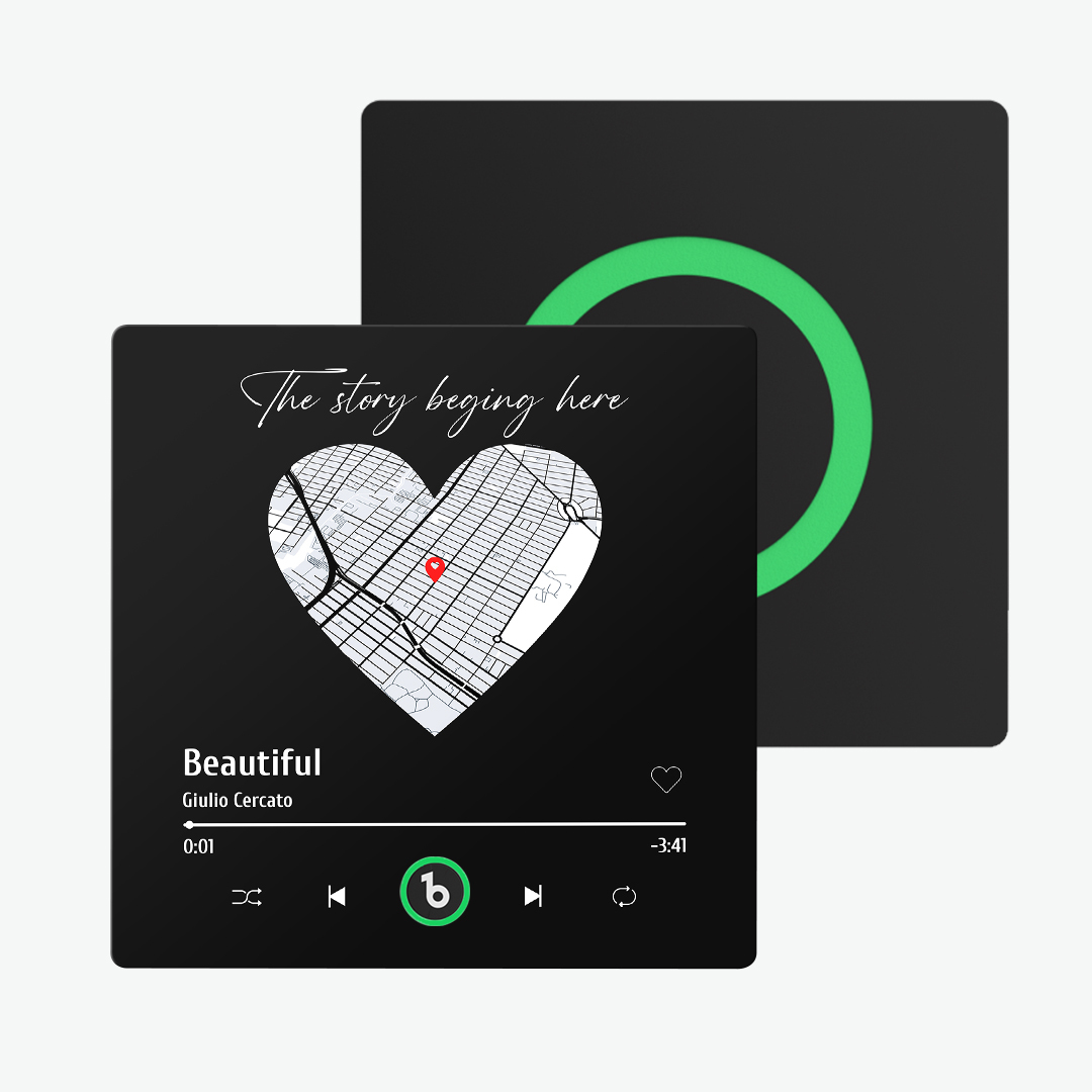 Aimant De Réfrigérateur Personnalisé Avec Musique Et Carte Fridgebeats Pro Prend En Charge La Connectivité Bluetooth - Fridgebeatsfr