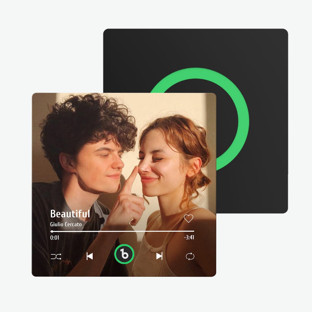 Cadeau de Noël L'aimant Personnalisé Pour Réfrigérateur Avec Musique Et Photo Prend En Charge La Connectivité Bluetooth.