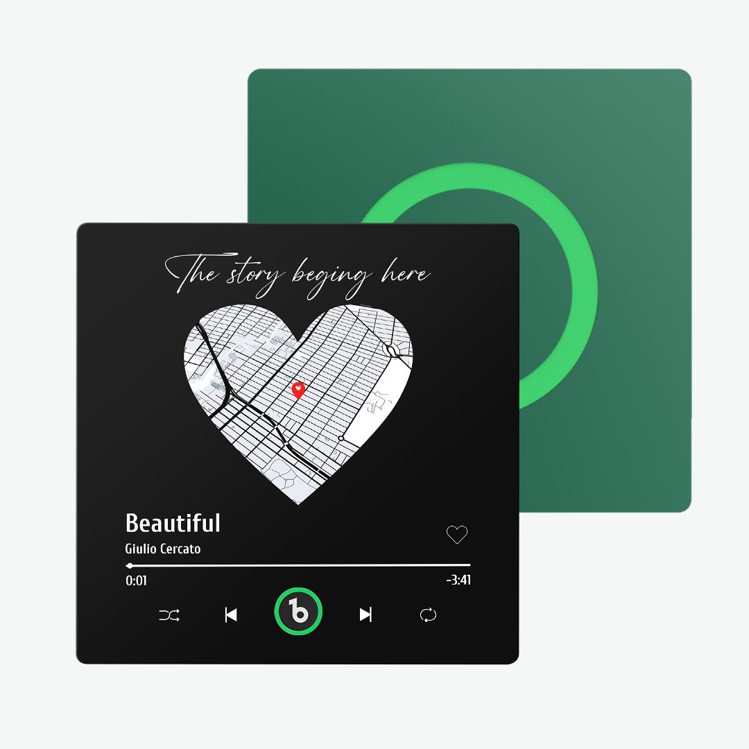 Aimant De Réfrigérateur Personnalisé Avec Musique Et Carte Fridgebeats Pro Prend En Charge La Connectivité Bluetooth - Fridgebeatsfr
