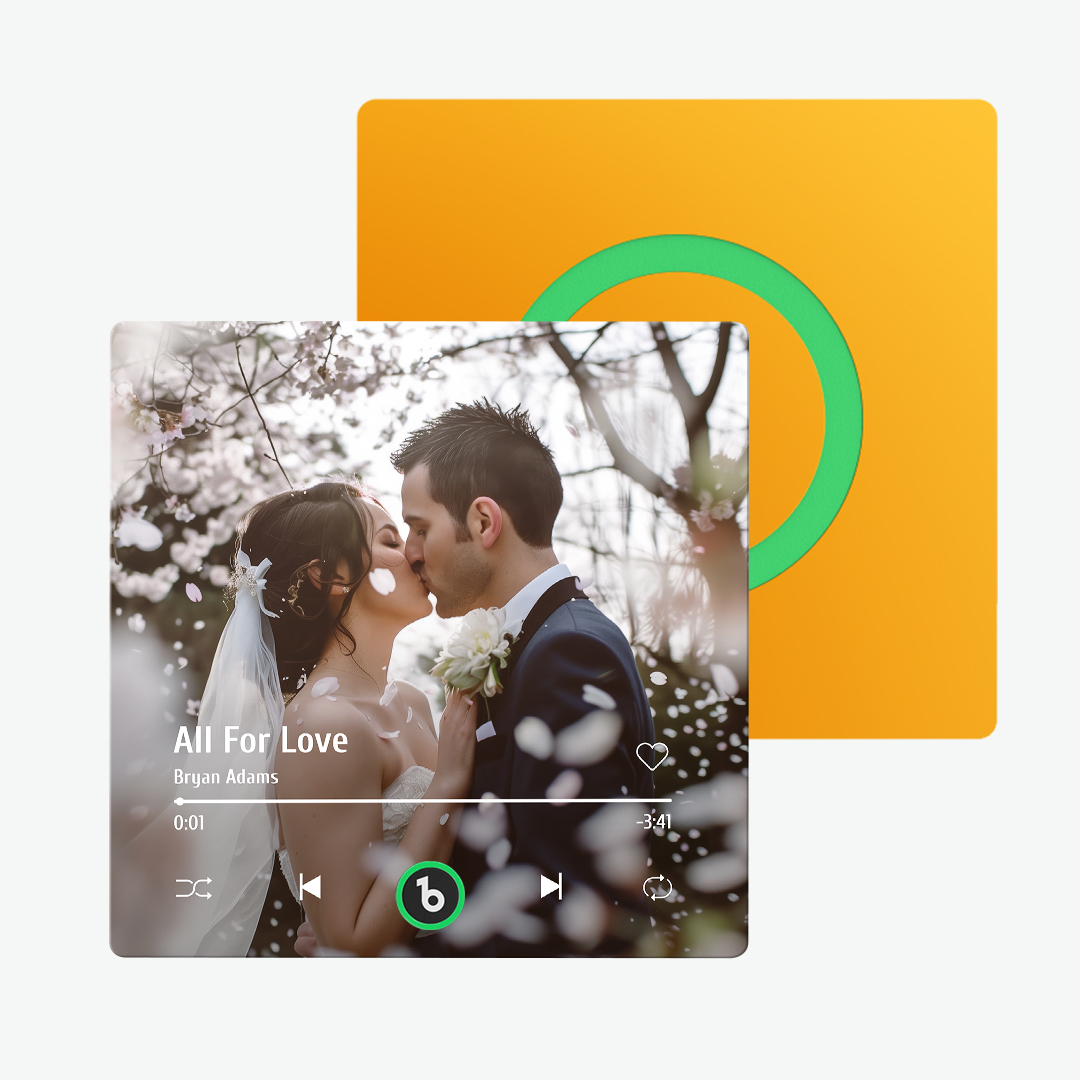 Aimant De Réfrigérateur Personnalisé Avec Musique Et Photo Fridgebeats Pro Prend En Charge La Connectivité Bluetooth - Fridgebeatsfr