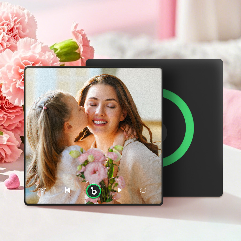 Aimant De Réfrigérateur Personnalisé Avec Musique Et Photo, Compatible Bluetooth, Cadeau Pour Couple, Aimant De Réfrigérateur Chantant, Cadeau Pour La Fête Des Mères