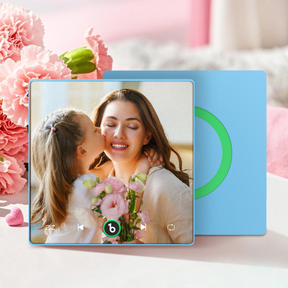 Aimant De Réfrigérateur Personnalisé Avec Musique Et Photo, Compatible Bluetooth, Cadeau Pour Couple, Aimant De Réfrigérateur Chantant, Cadeau Pour La Fête Des Mères - Fridgebeatsfr