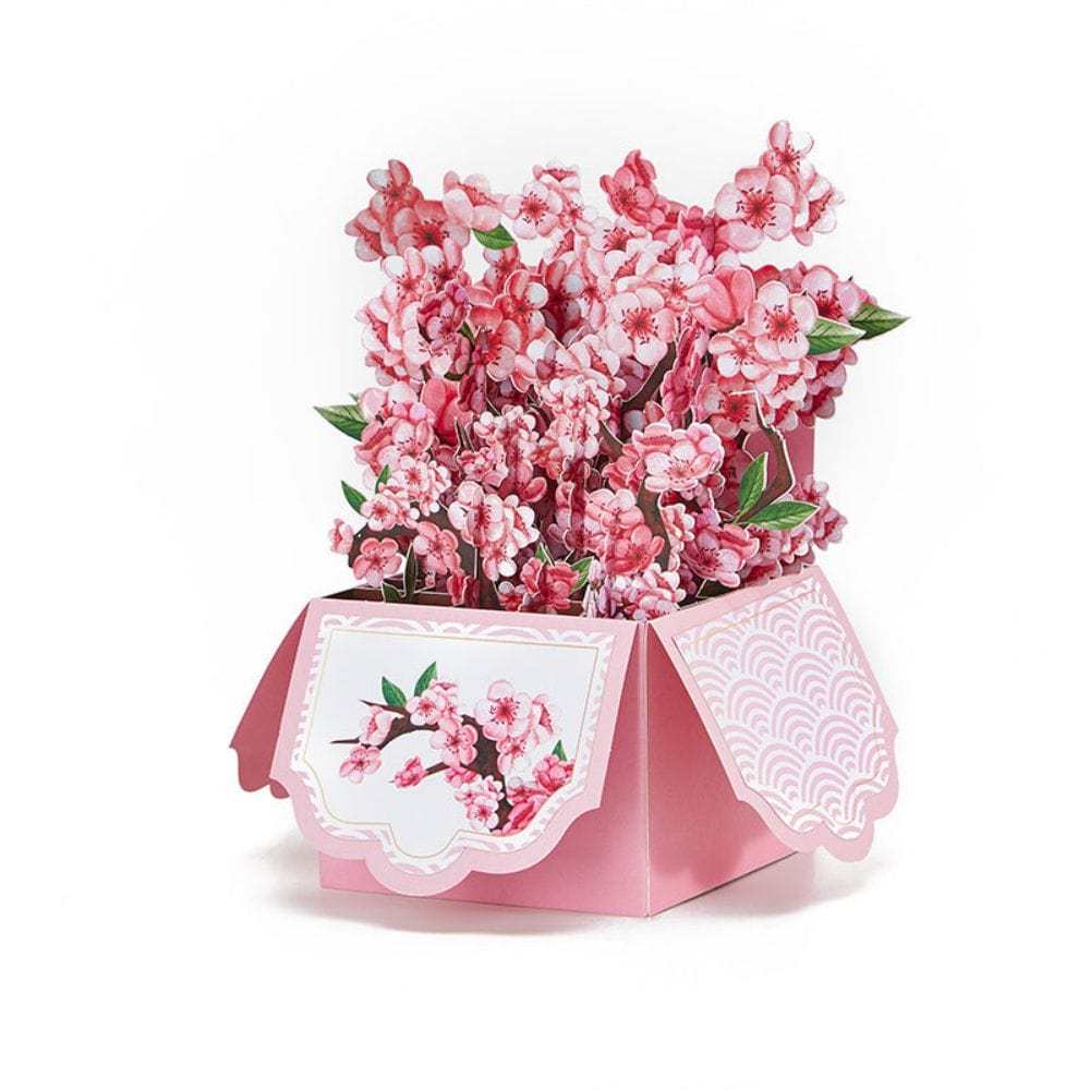 Boîte Pop Up De Fleurs De Cerisier, Carte De Vœux Pop Up 3d - Fridgebeatsfr