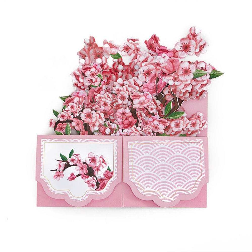Boîte Pop Up De Fleurs De Cerisier, Carte De Vœux Pop Up 3d - Fridgebeatsfr