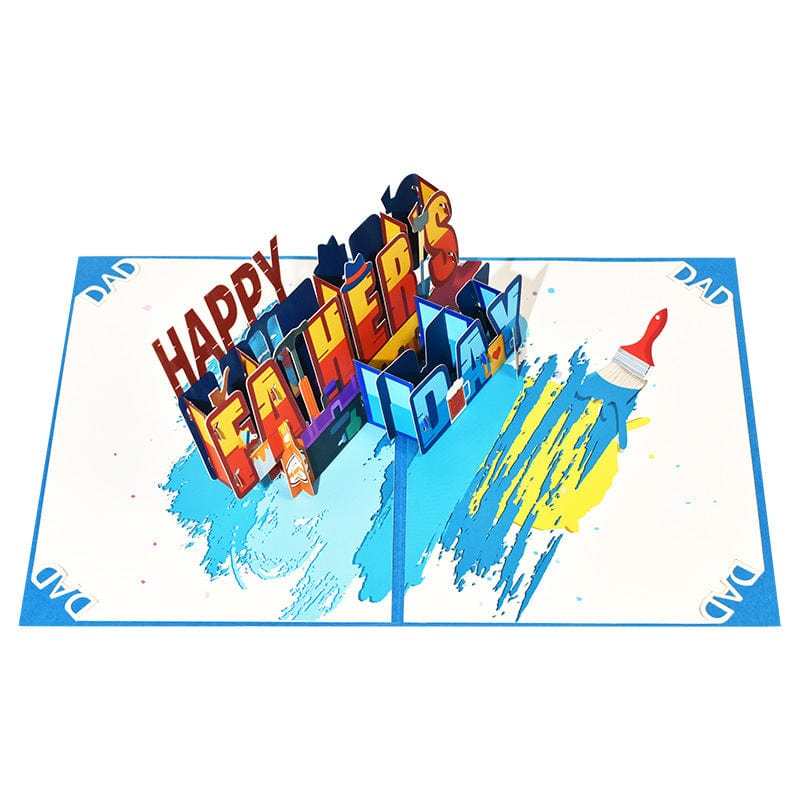Carte Pop Up 3d, Carte De Vœux Pour La Fête Des Pères, Cadeau Pour Papa - Fridgebeatsfr