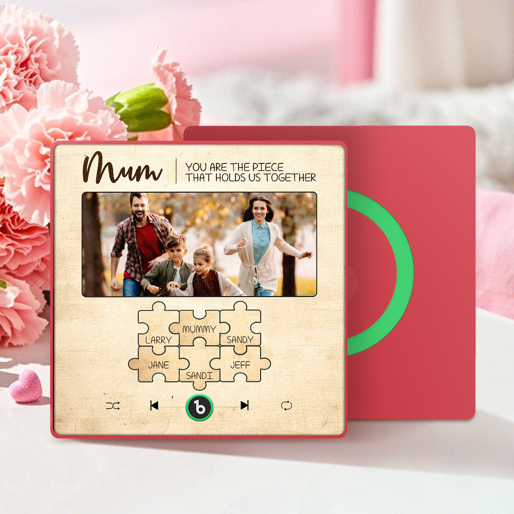 Aimants De Réfrigérateur Personnalisés Avec Chansons Qui Jouent De La Musique Avec Des Noms Cadeaux De Fête Des Mères Pour Maman - Fridgebeatsfr