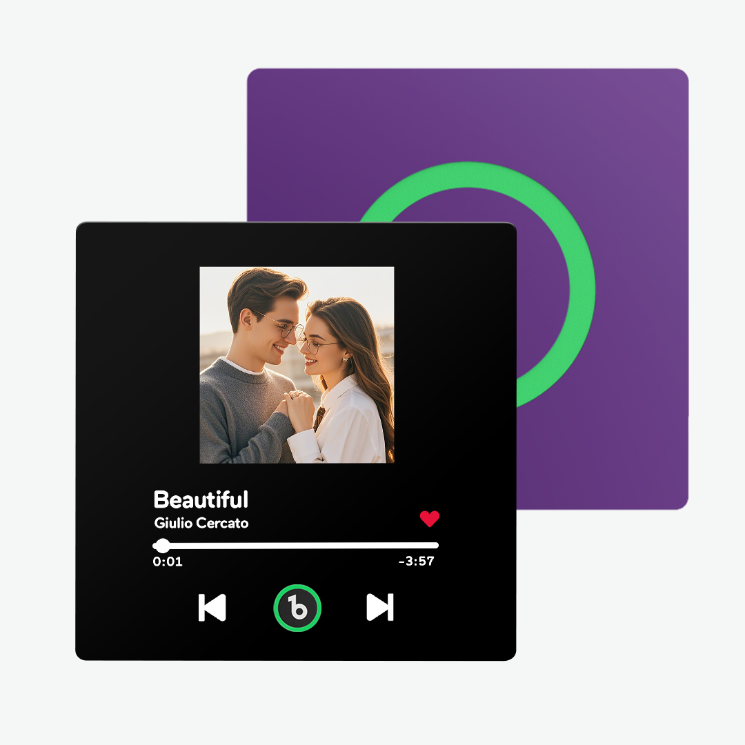 Aimant De Réfrigérateur Personnalisé Avec Musique Et Photo Fridgebeats Pro Prend En Charge La Connectivité Bluetooth - Fridgebeatsfr