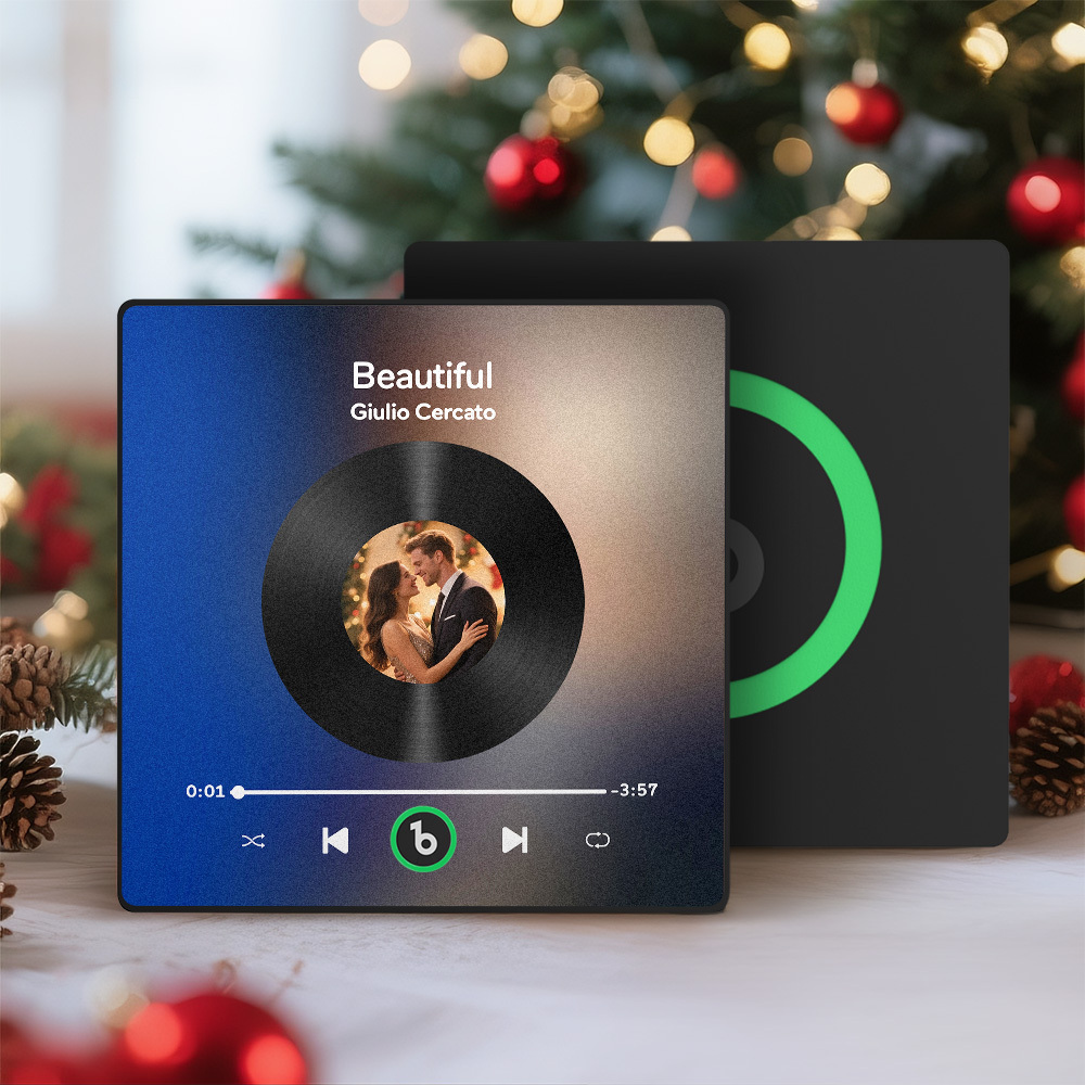 Aimant De Réfrigérateur Musical Personnalisé, Cadre Coloré Personnalisé, Album Aimanté Pour Réfrigérateur, Autocollant Mural Pour Photo Musicale, Aimants De Chanson Pouvant Jouer De La Musique, Cadeaux De Noël Pour Elle - Fridgebeatsfr