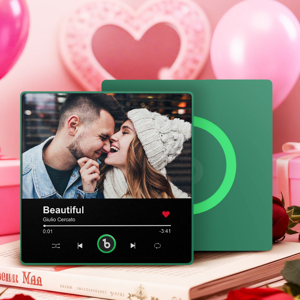 Aimant De Réfrigérateur Musical Personnalisé Avec Photo, Chanson Jouable, Souvenir, Cadeau De Saint-valentin Pour Votre Amoureux/amoureuse - Fridgebeatsfr