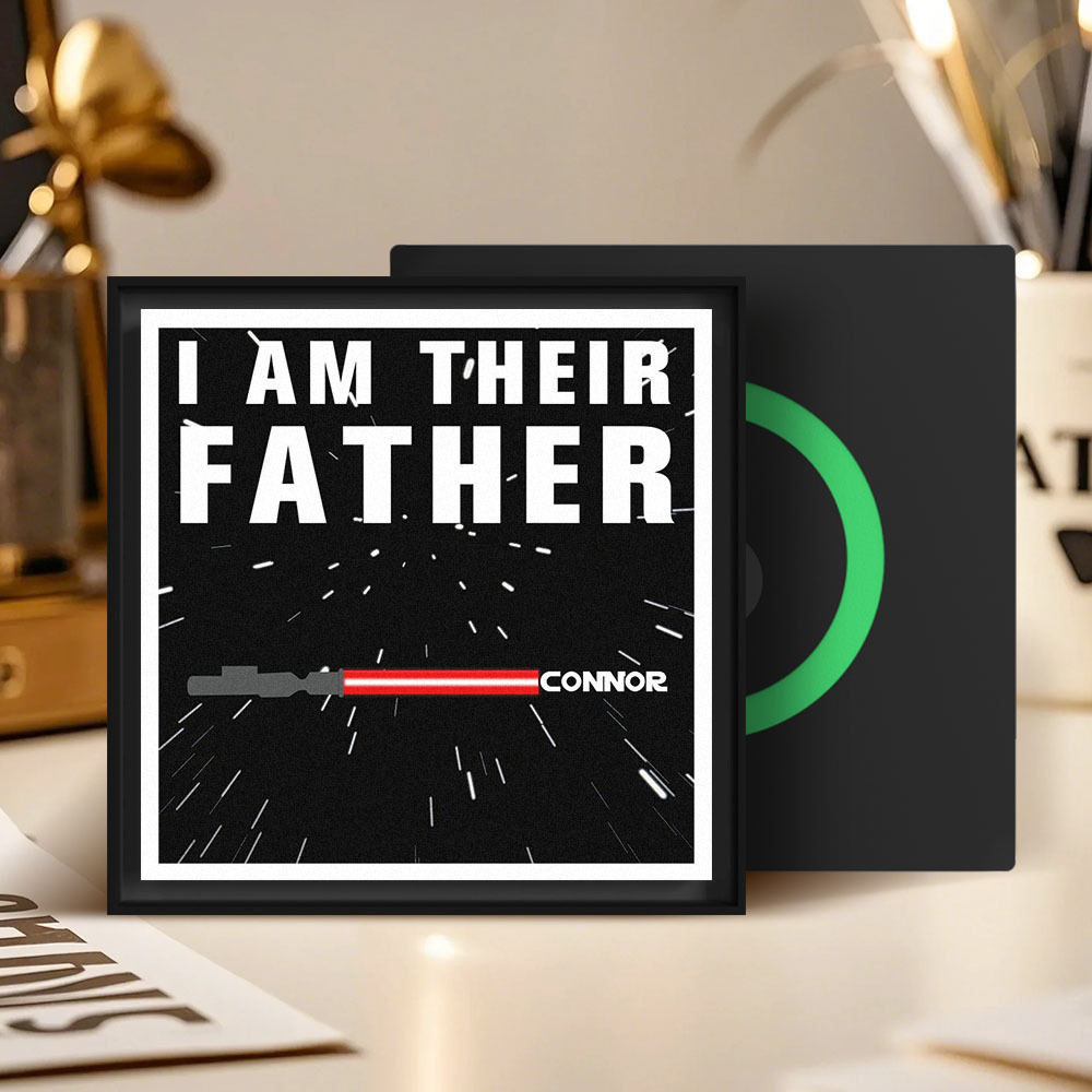 Personalized I AM THEIR FATHER Light Saber Music Fridge Magnet Gift fo