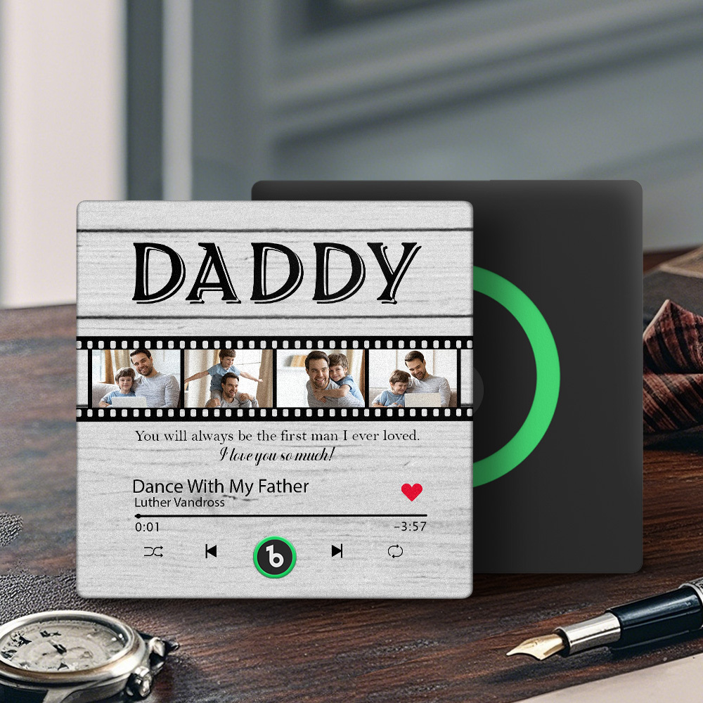 Custom Photo Film Roll Music Fridge Magnet Personalized Film Photo Fridge Magnet That Can Play Songs Father's Day Gift for Dad - Fridgebeatsca
