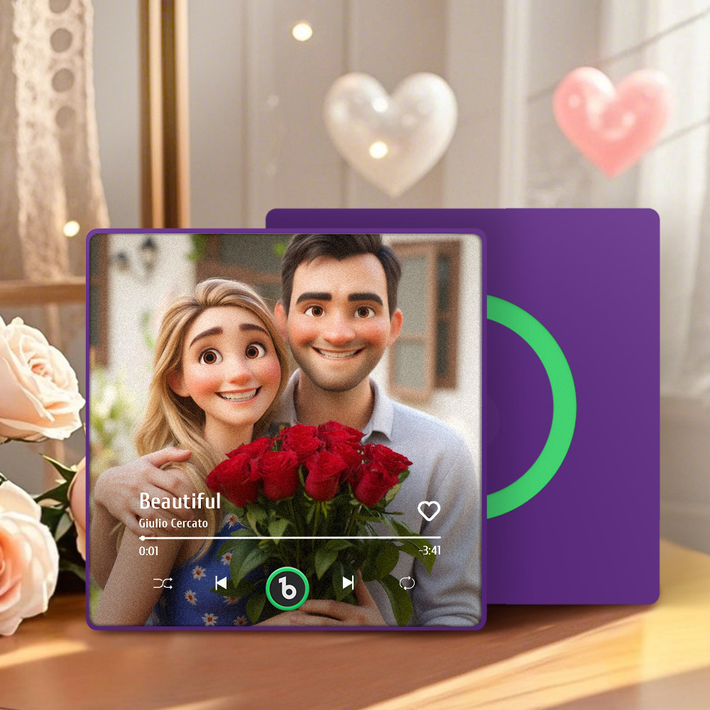 Custom Music Magnet for Fridge Personalized Photo Cartoon Style Song Fridge Magnet That Can Play Songs Gift for Mom