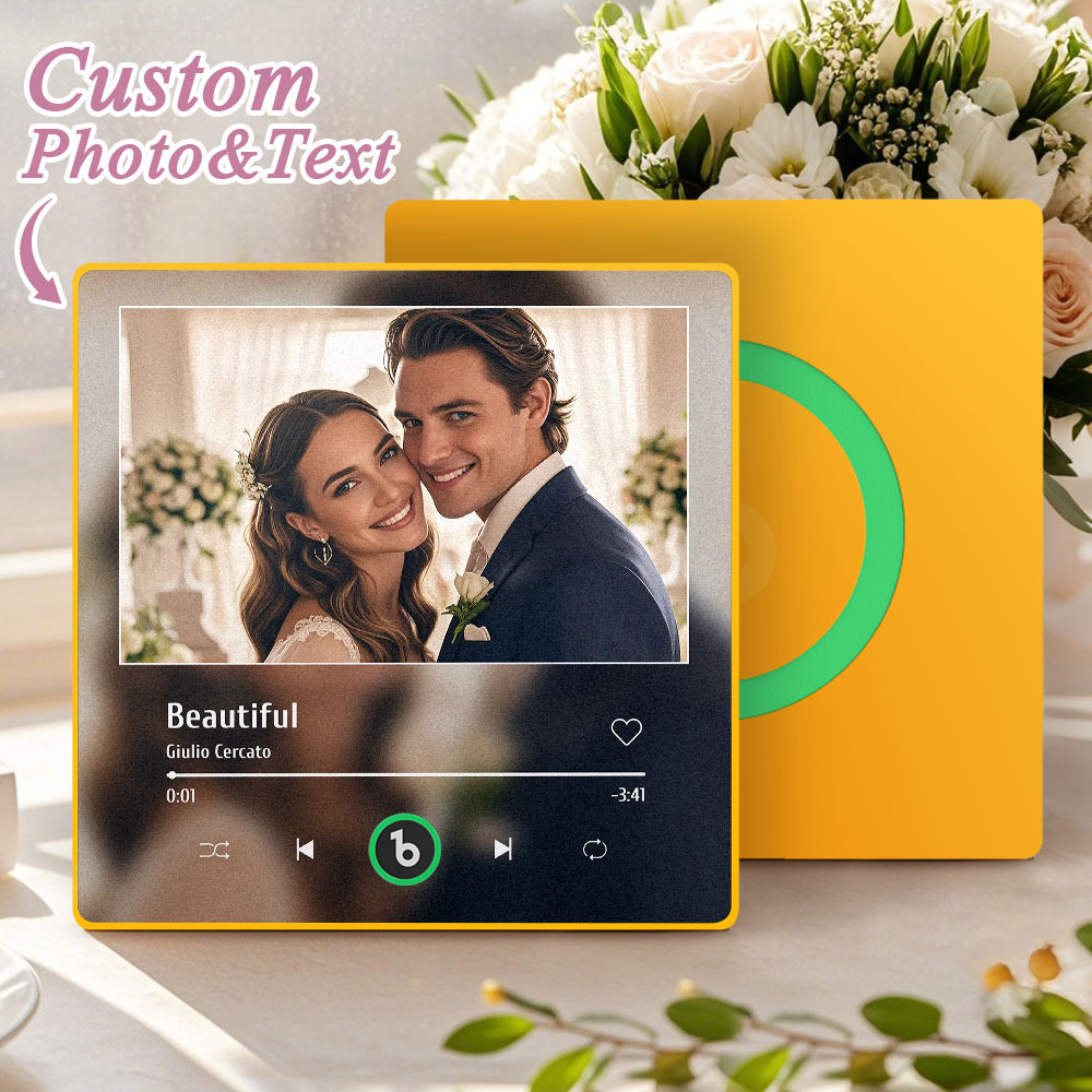 Custom Music Fridge Magnet Personalized Song Magnet Wedding Gifts - Fridgebeatsca