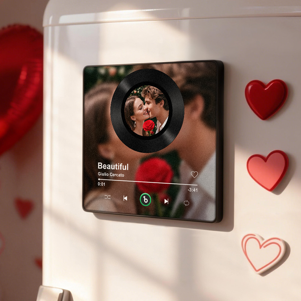 Custom Whole Song Photo Frame with Music Personalized Picture Frame Valentine's Day Gifts