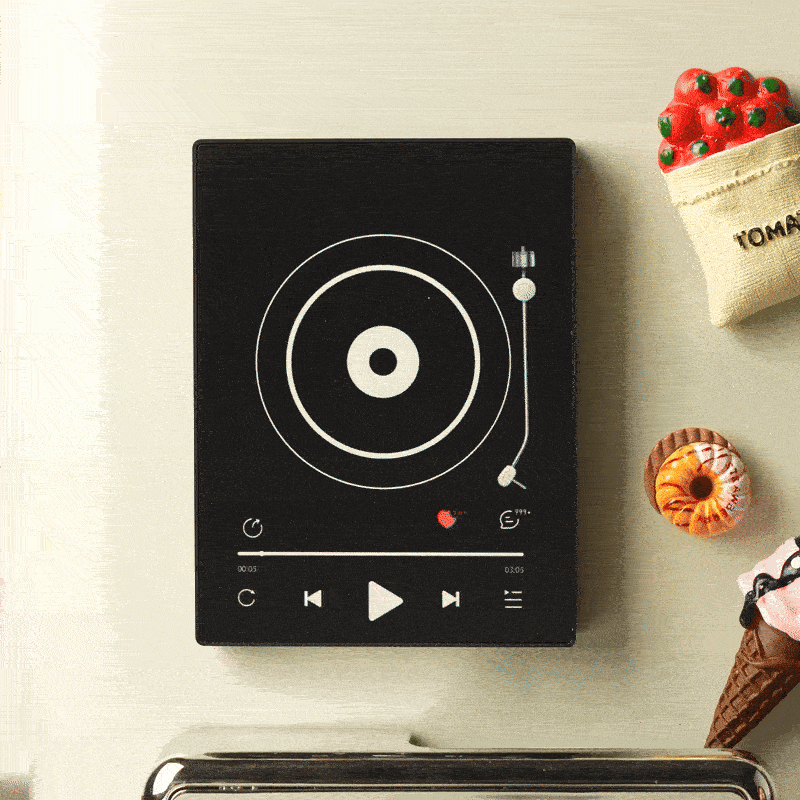 Personalized Vinyl Record Music Fridge Magnet – Custom Photo & Song Playback Magnet, Retro Music Wall Decor Gift for Fans - Fridgebeatsca