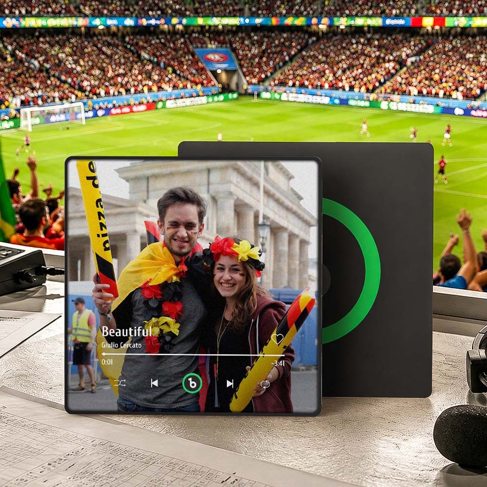 Personalized Music Fridge Magnet Colorful Frame The 2026 Global Football Game Album Fridge Magnet Can Play Songs Gift for Couple Can Upload Your Music - Fridgebeatsca