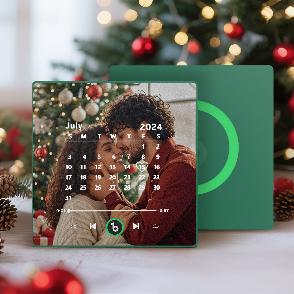 Custom Music Fridge Magnet Personalized Song Fridge Magnet That Can Play Music Halloween Magnet Supports Bluetooth Connectivity Calendar Christmas Gifts for Couple - Fridgebeatsca