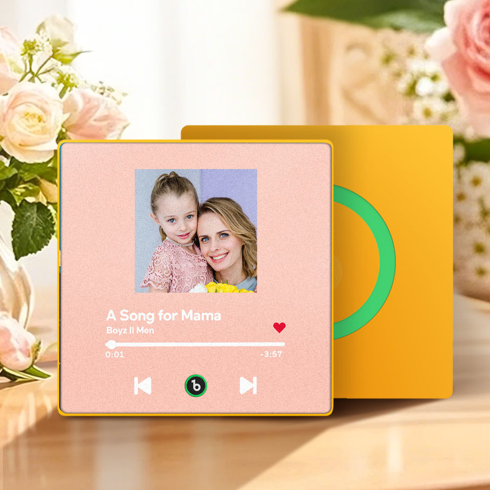 Custom Music & Photo Fridge Magnet Supports Bluetooth Connectivity Mother's Day Gifts - Fridgebeatsca