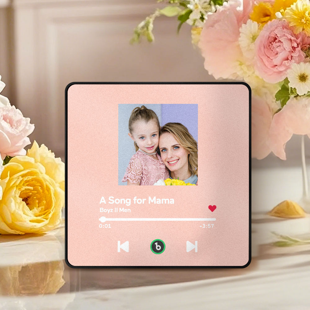 Custom Music & Photo Fridge Magnet Supports Bluetooth Connectivity Mother's Day Gifts - Fridgebeatsca