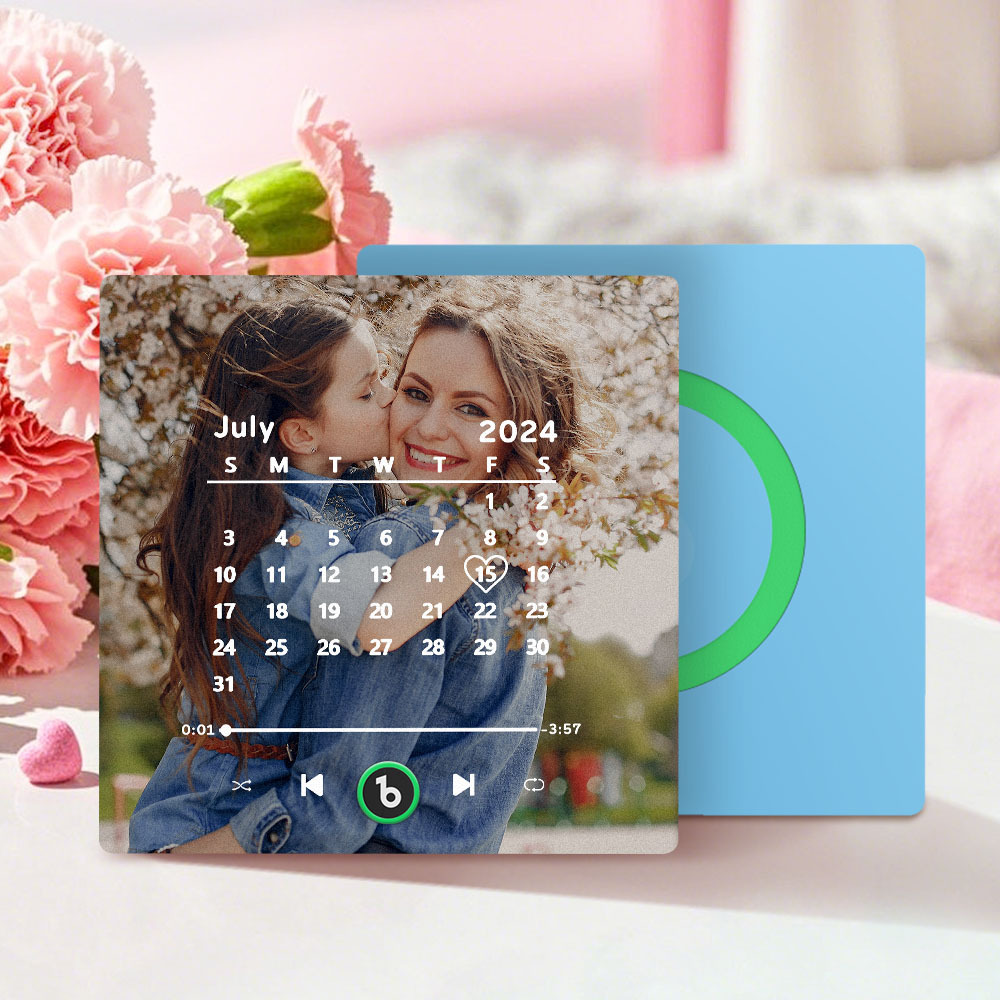 Custom Music Fridge Magnet Personalized Song Fridge Magnet That Can Play Music Halloween Magnet Supports Bluetooth Connectivity Calendar Mother's Day Gift - Fridgebeatsca