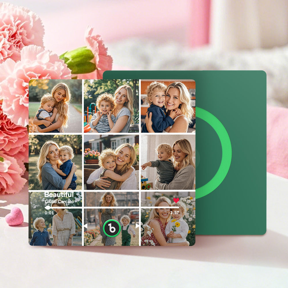 Custom Fridge Beats Music Fridge Magnet Mother's Day Gifts for Mum Up to 9 Photos - Fridgebeatsca