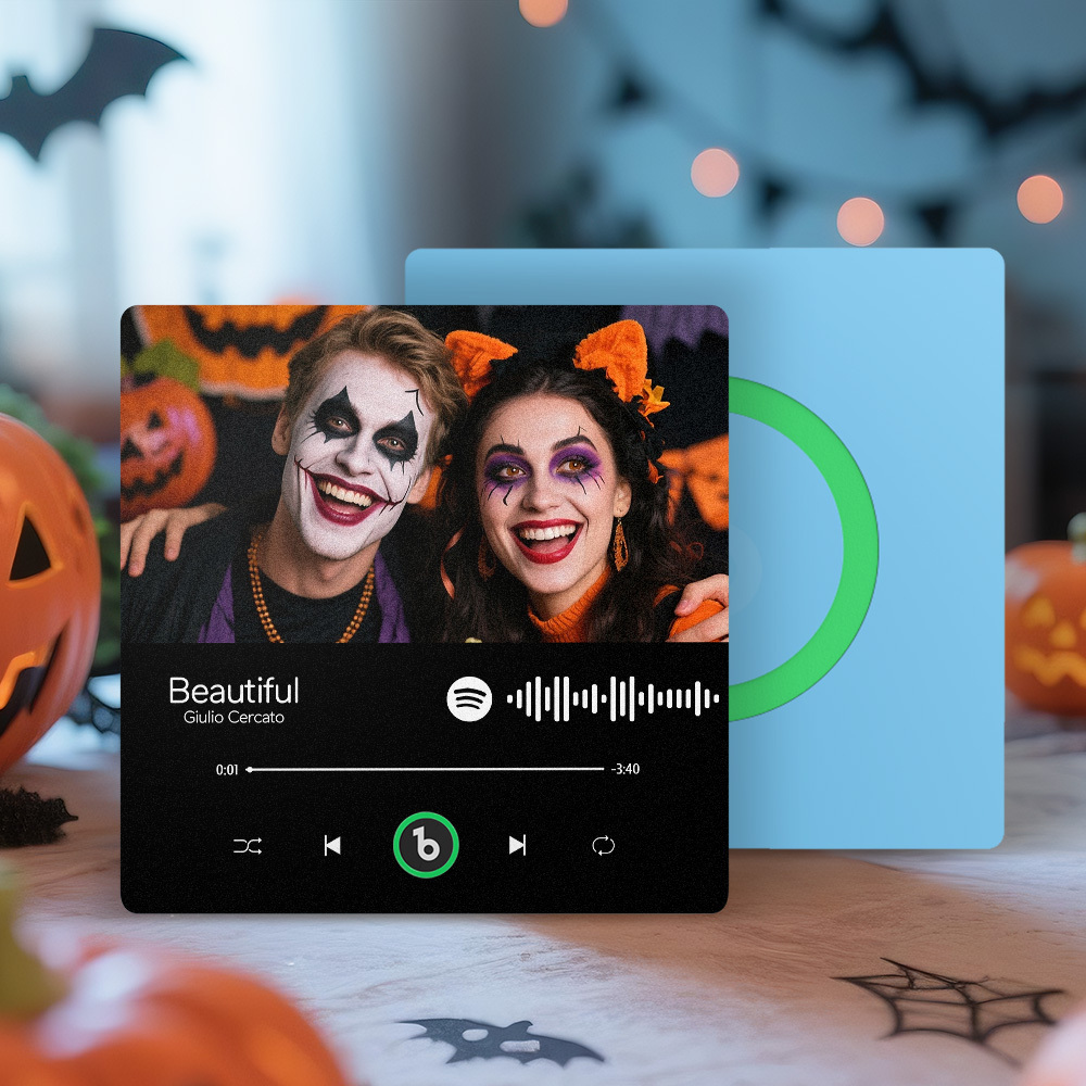 Custom Music And Photo Fridge Magnet Personalized Song Magnets That Can Play Music FridgeBeats Pro Supports Bluetooth Connectivity Halloween Gifts for Couple - Fridgebeatsca