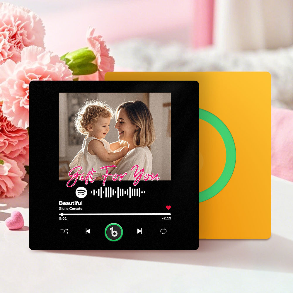 Personalised Musical Fridge Magnet with Scannable Music Code Mother's Day Gifts - Fridgebeatsca