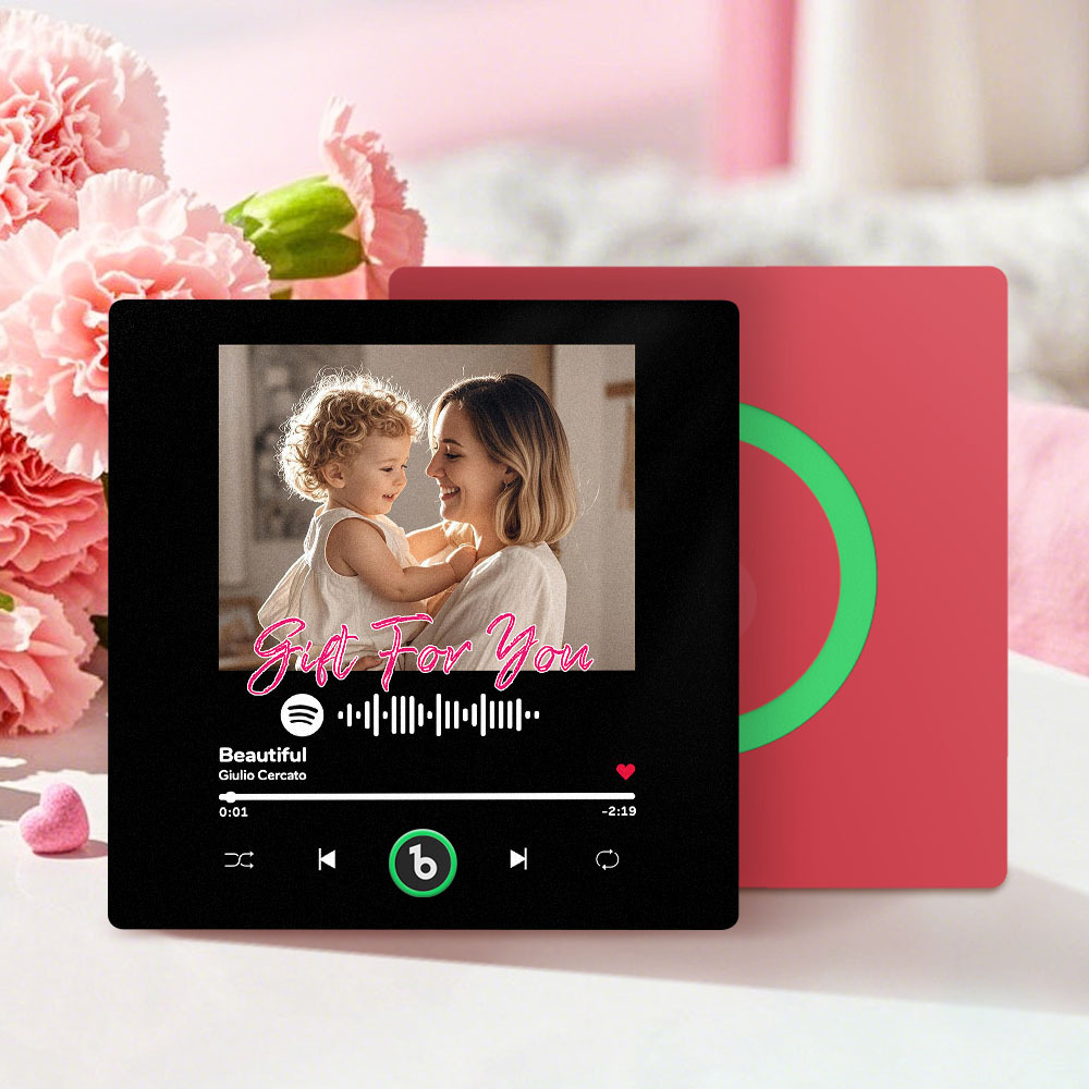 Personalised Musical Fridge Magnet with Scannable Music Code Mother's Day Gifts - Fridgebeatsca