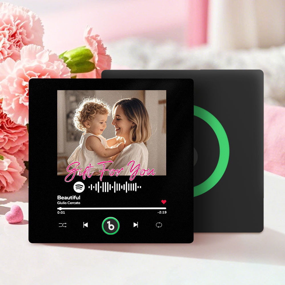 Personalised Musical Fridge Magnet with Scannable Music Code Mother's Day Gifts - Fridgebeatsca