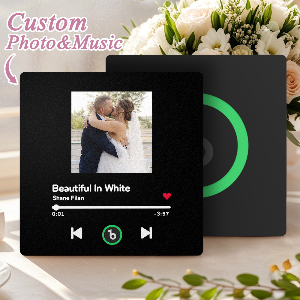 Custom Music Fridge Magnet Song Magnet Personalized Album Fridge Magnet That Can Be Played Song Wedding Gift for Couple - Fridgebeatsca